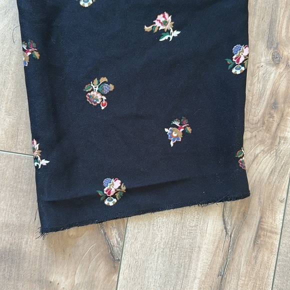 Ann Taylor The Fluid Straight Leg Floral Pants Elastic Waist Trousers Large Tall - Picture 8 of 10